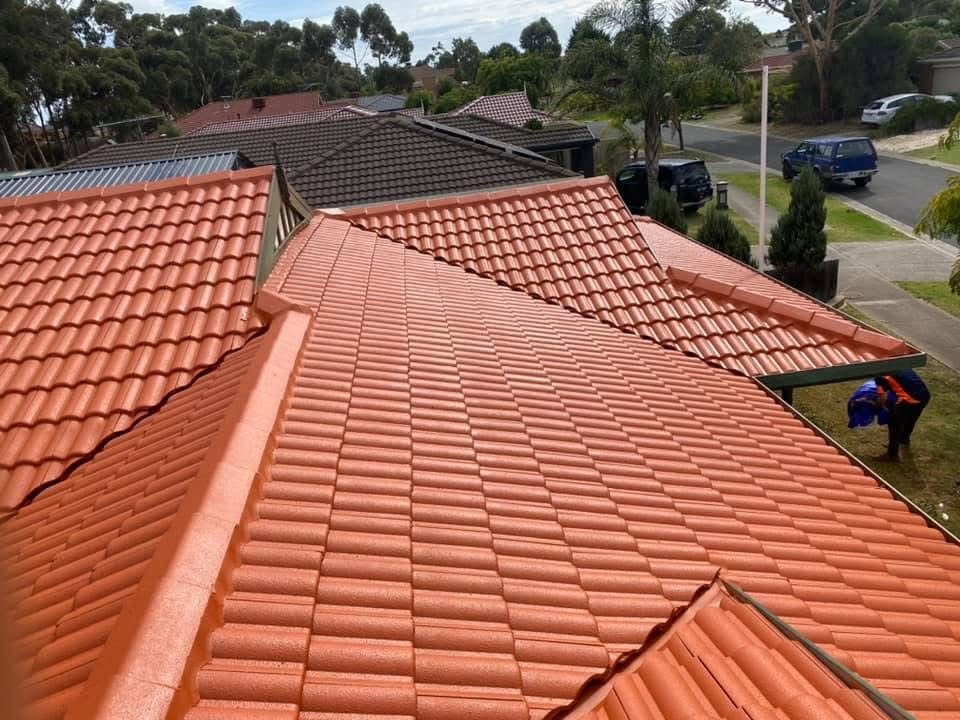A terracotta tile roof freshly restored by Barden Bros Group