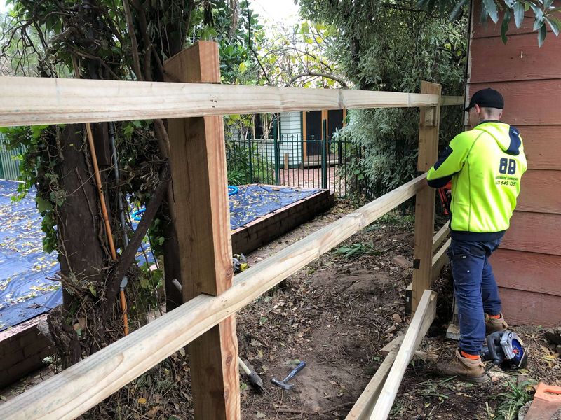 Timber and Colorbond fencing built by Barden Bros Group